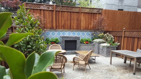 New York high-end residential lounge planting